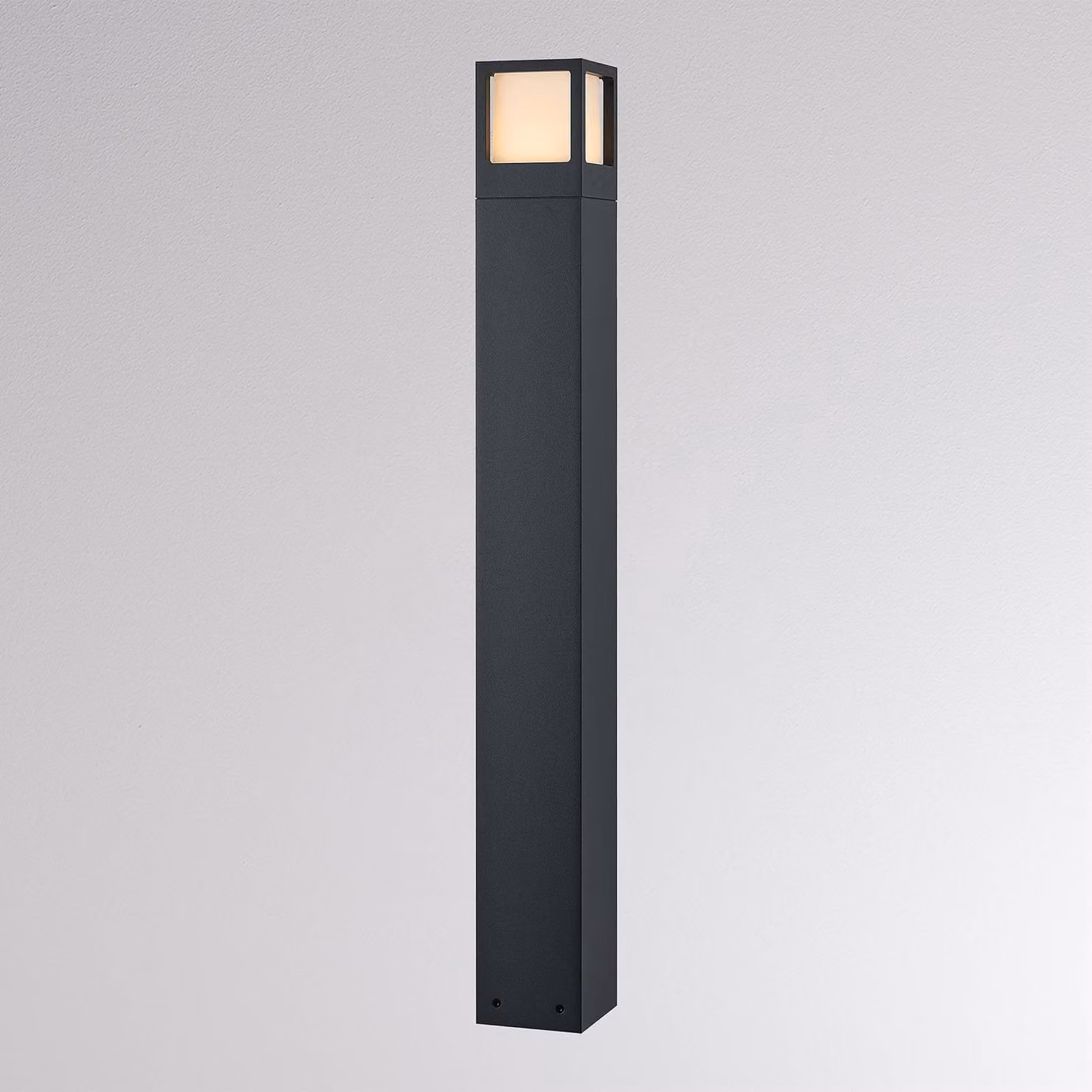 Molto Luce Lampione a LED FYNN-X, altezza 85 cm, antracite, CCT IP65 on/off FYNN-X, Nero, Alluminio, Moderno