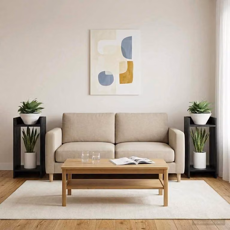 vidaXL Supporto per piante moderno in legno e metallo, Nero, L/P/H: 30 x 30 x 60 cm