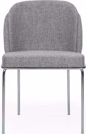 Polsterstuhl Grauer Esszimmer Stuhl Exklusive Esszimmer Metall Stühle