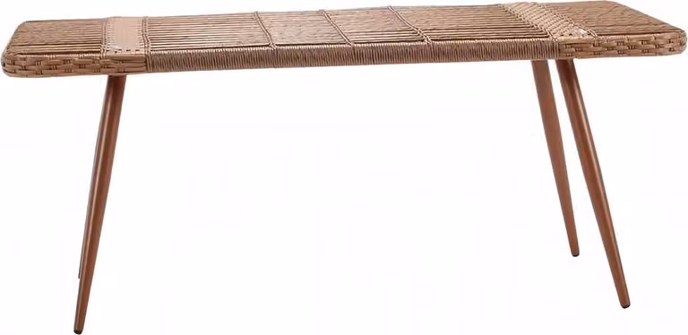 Couchtisch Braun Luxus Moderner Design stilvoll Rattan Kaffeetisch Hochwertig