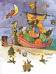 Il calendario dell'Avvento di Janosch La nave di Natale