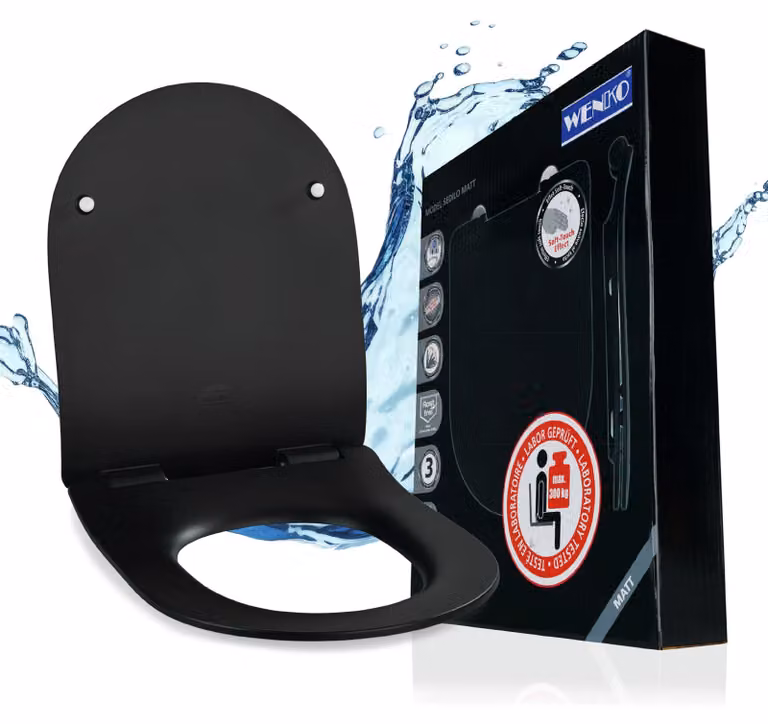 Sedile WC WENKO Premium Sedilo in nero opaco