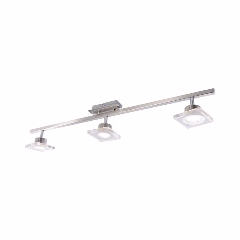 Plafoniera LED, satinata, dimmer a 4 livelli, L 80 cm