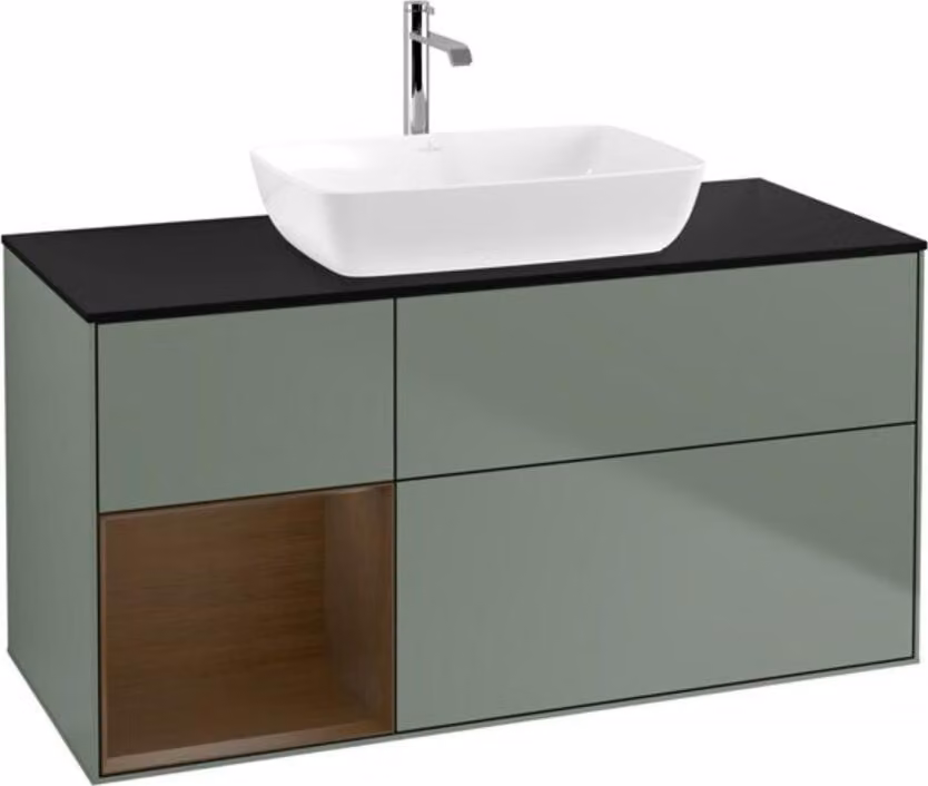 Mobiletto V&B Finion 120cm, Pl bla m, Reg wal ven, Oli. m Lac