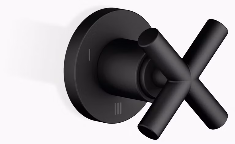 Dornbracht TARA Inverseur encastré trois voies, rosace ronde, Ø 60mm, 36210892-33, 36210892-33