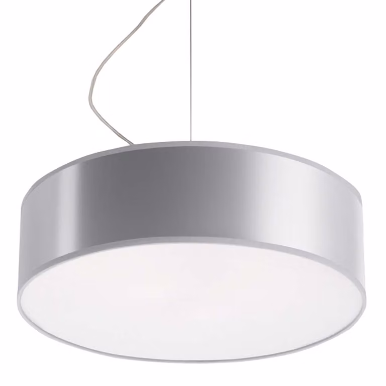 Lampada a sospensione ARENA 35 grigio 2xE27 15W PVC 111x35x35cm Sollux Lighting