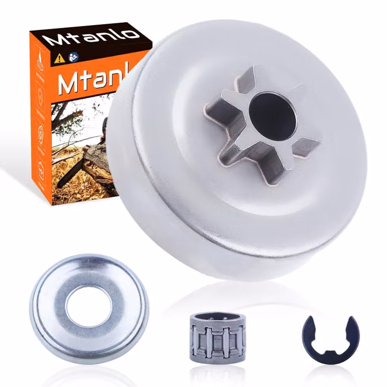 Kit tamburo frizione a ingranaggi a 3/8"-6T, compatibile con motoseghe Stihl