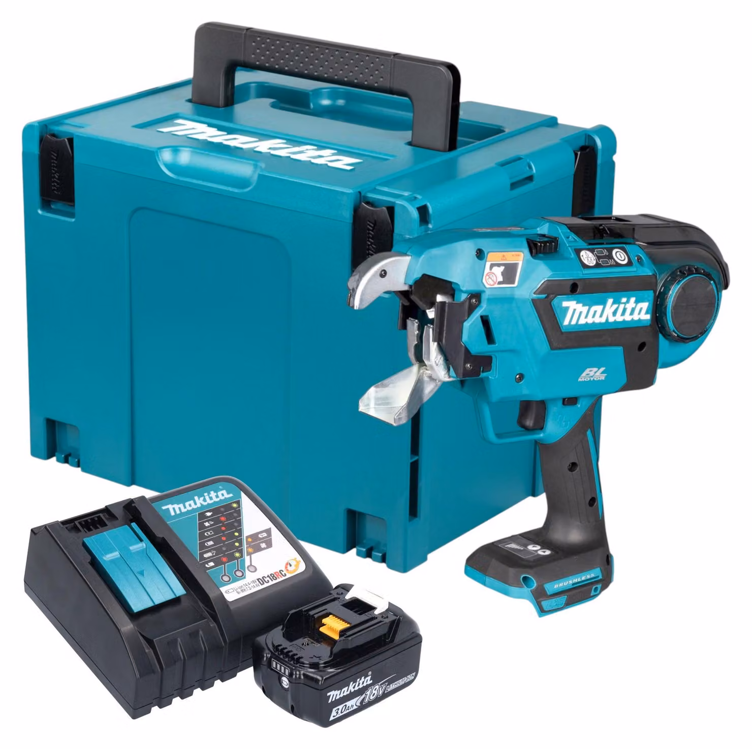 Makita DTR 181 RF1J Connettore per armatura a batteria 18 V 0,8 mm Brushless + 1x batteria 3,0 Ah + caricabatteria + Makpac