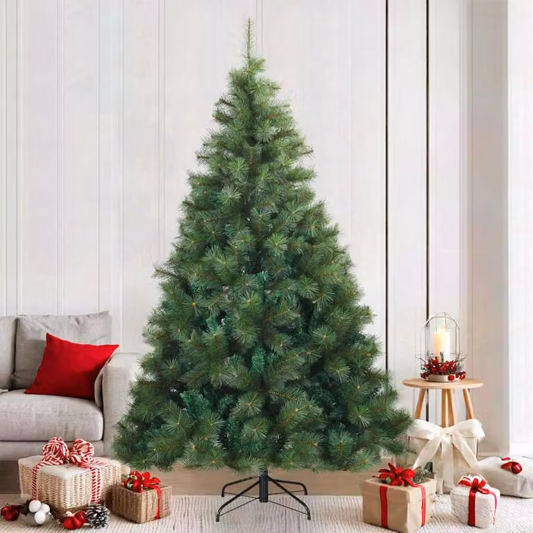 Maison Exclusive - Albero di Natale artificiale pieghevole verde 210 cm PVC, acciaio