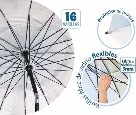 Ombrellone da spiaggia in alluminio con custodia da viaggio e protezione solare UPF 50+, verde o blu, 220 cm