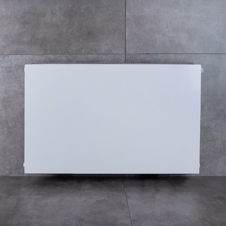 BELRAD Copertura per radiatori Pannello piatto magnetico, bianco RAL 9016, frontale liscio in acciaio inossidabile, facile da montare su radiatori a lamelle (A x L) 700 x 1200