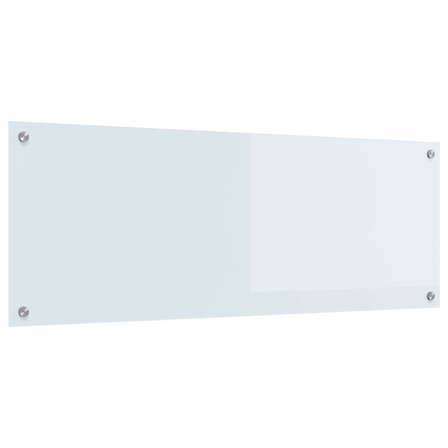 Schienale da cucina vidaXL in vetro temperato bianco, L: 110 cm, H: 40 cm