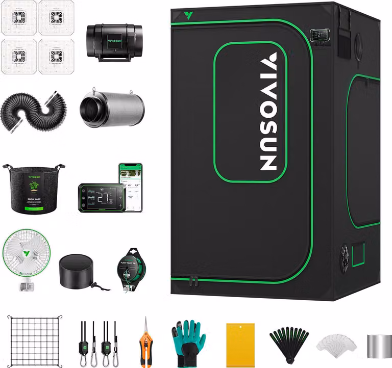 VIVOSUN Smart Grow Kit 120x120x220 660 Watt (Set completo)