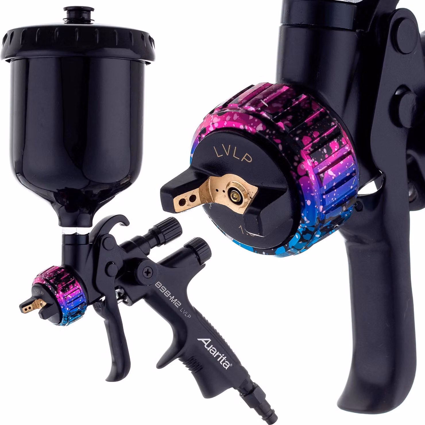 Pistola LVLP 1,4 mm AUARITA BLACK 898-M2 MAGIC