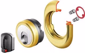 Cilindro Magnetico Disec Defender Mr 500F con 5 Chiavi in Ottone Colore Oro