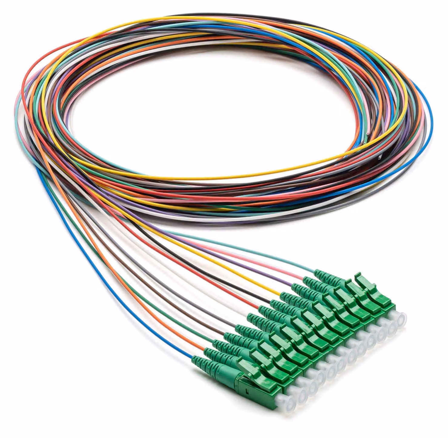 Corning, kit di cavi pigtail in fibra ottica LC-APC, lunghezza 2 metri