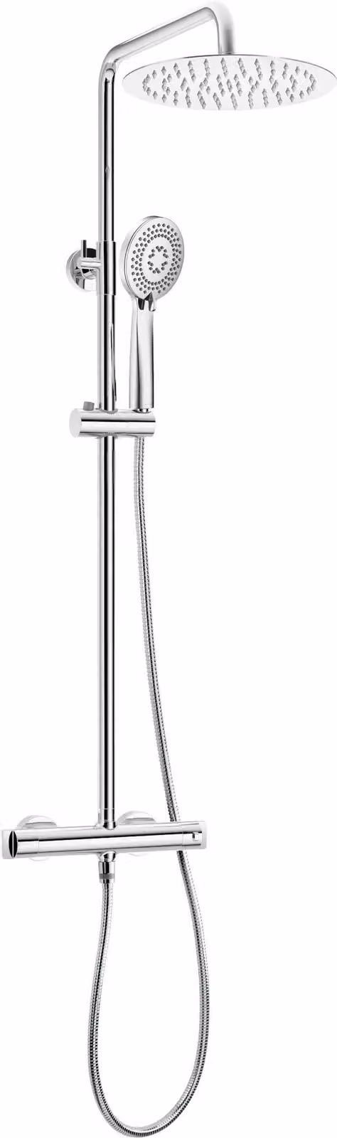 Showerhead with thermostatic mixing valve