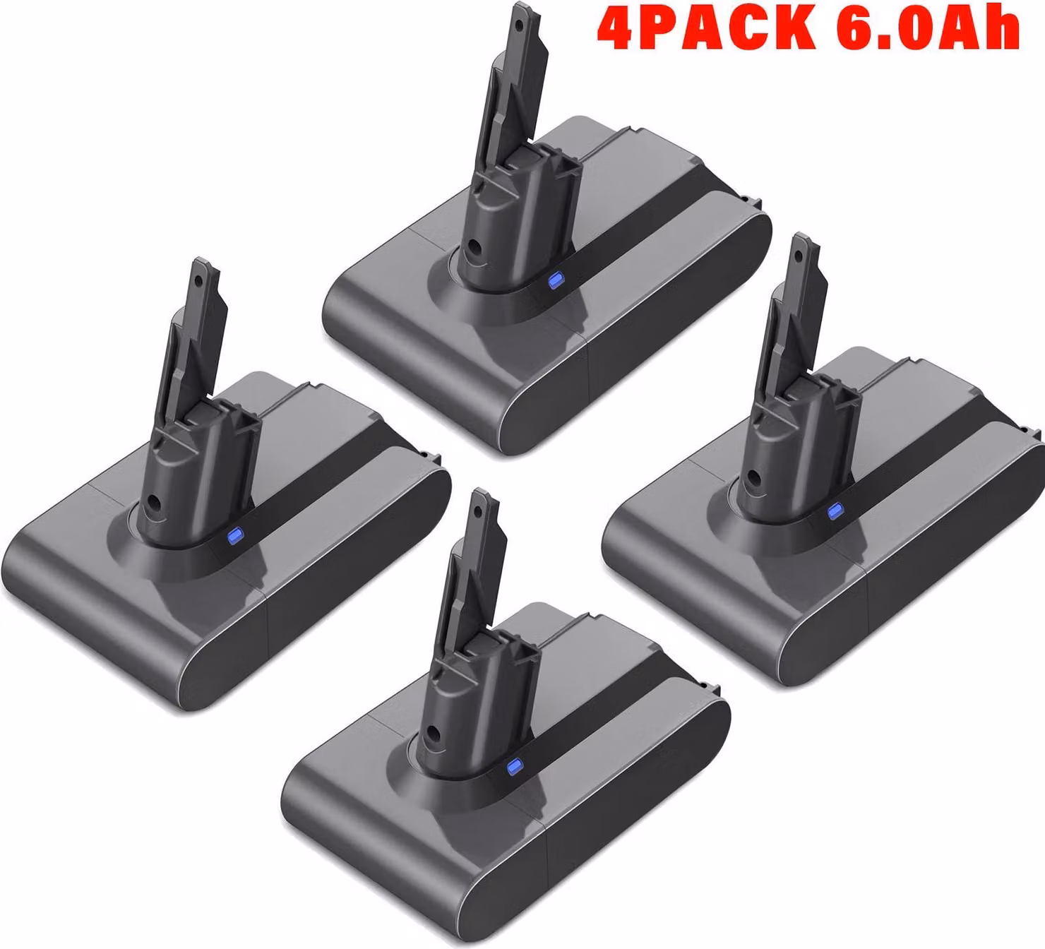 Batteria di ricambio - V7 SV11 Trigger/Animal/Fluffy/Car+Boat/Absolute - 21,6 V - 6,0 Ah 6000 mAh - Li-Ion - Confezione da 4 - Giallo