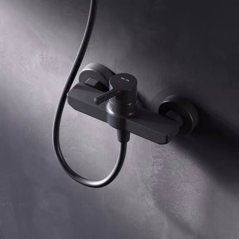 AM.PM Miscelatore per doccia Miscelatore monocomando per doccia Nero Miscelatore per doccia Miscelatore per doccia Rubinetto Miscelatore per bagno Doccia