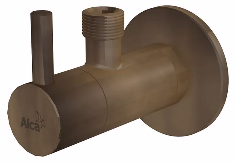 alcadrain Eckventil mit einem Filter 1/2"×3/8", Bronze-Antic