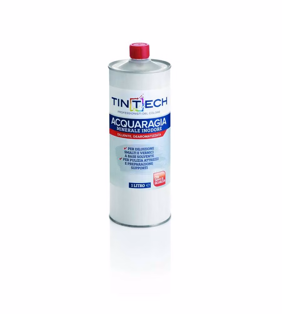 Tintech Diluente Acquaragia Inodore 1 l per Smalti e Vernici