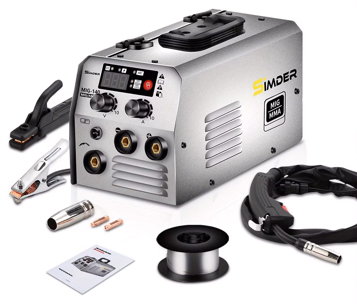 Apparecchio di saldatura – saldatrice ad arco – saldatrice ad elettrodo – saldatrice ad inverter – saldatrice 2-in-1, ad arco metallico (MIG) e ad elettrodo (MMA), senza gas
