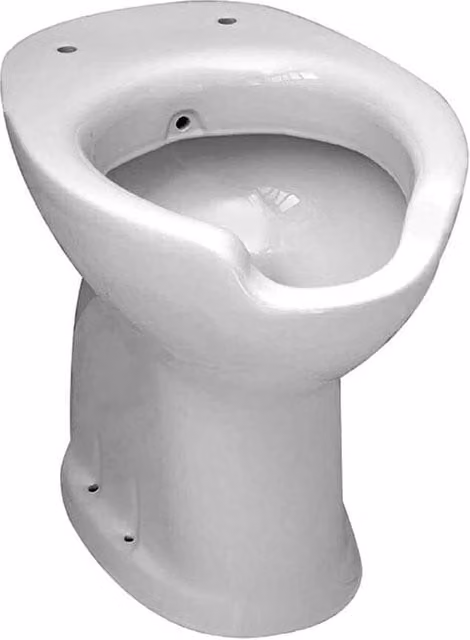 Vaso bidet per anziani e disabili con scarico a pavimento e predisposizione di flussometro
