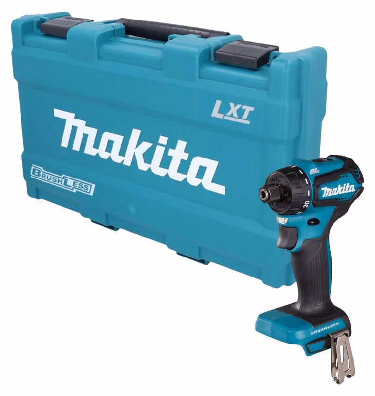 Trapano avvitatore a batteria Makita DDF 083 ZK 18 V 40 Nm 1/4" brushless + valigetta - senza batteria, senza caricabatterie