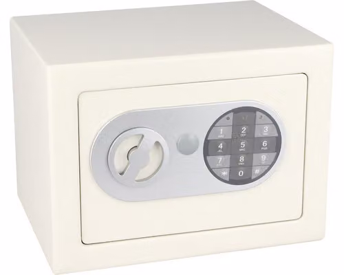 Cassaforte in acciaio RS.17.EDN.B con serratura elettronica, colore avorio