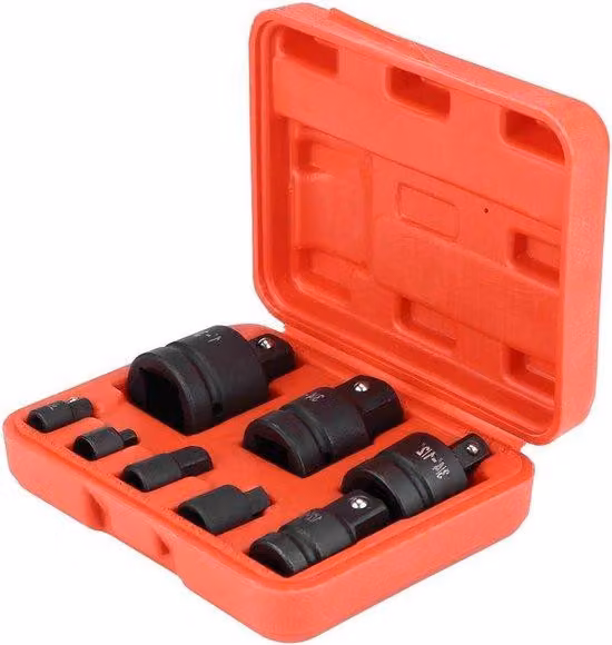 Set di adattatori da 8 pezzi per ugelli e ugelli a vite - 1/4", 3/8", 1/2", 3/4", 1" - facile da usare - pratico nell'uso