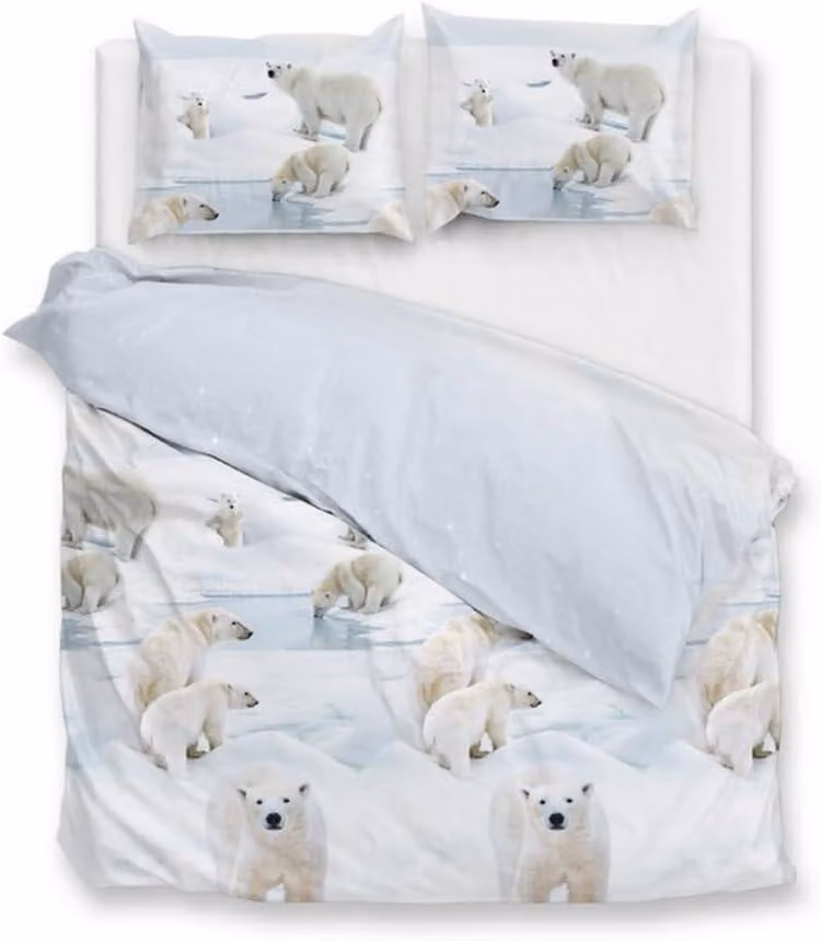 Copertura per letto in flanella, blu, dimensioni 240x200/220 cm, ideale per l'arredamento della camera da letto