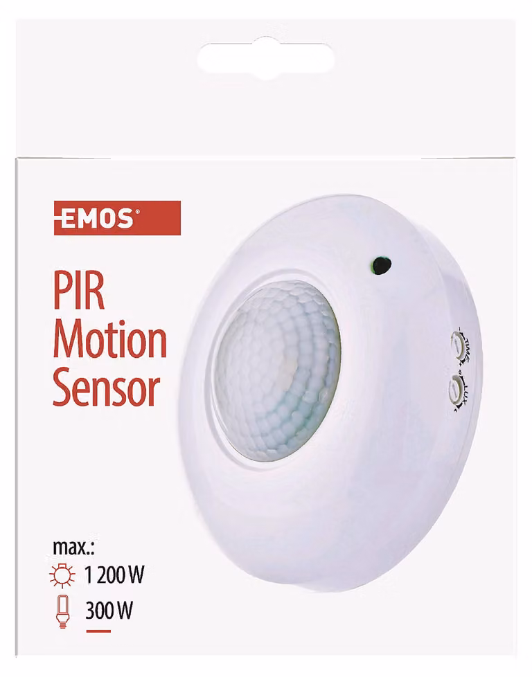 Sensore PIR (sensore di movimento) IP20 1200W, bianco 70201