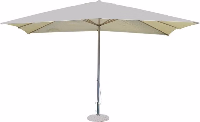 Ombrellone Mercurio con telo in poliestere beige e struttura in acciaio, L/P: 300 x 300 cm