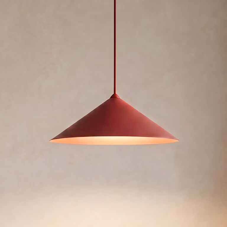Lampada a sospensione Lume L TK Lighting, dimmerabile, Rosso, Soggiorno / Sala da pranzo, Metallo, Moderno, Lampada a sospensione