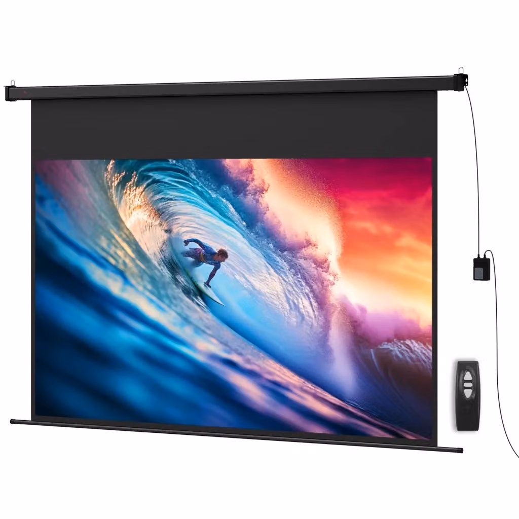 Schermo per proiettore Zephmum da 100 pollici 16:9 4K HD nero per montaggio a parete o soffitto – 2