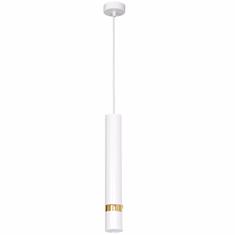 LUMINEX lampe Illuminazione Lampada a sospensione Reno Bianco/oro 1