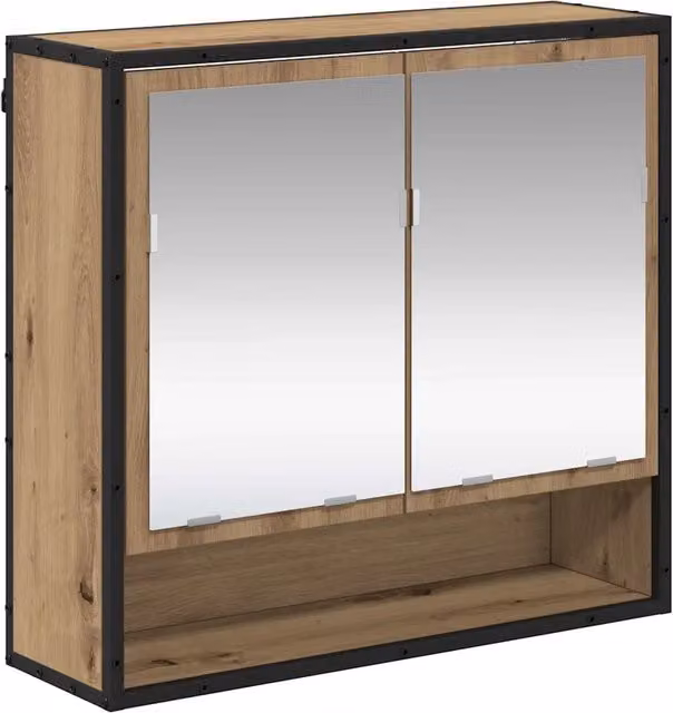 Scaffale da parete con anta in Rovere DESIGN IN, L: 65 cm, P: 20 cm, H: 60 cm
