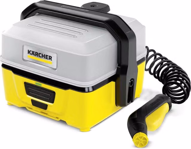 Idropulitrice portatile Karcher OC 3 gialla con batteria agli ioni di litio