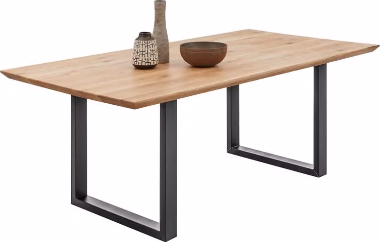Tavolo da pranzo Bennet Big 220x100 cm in rovere massiccio