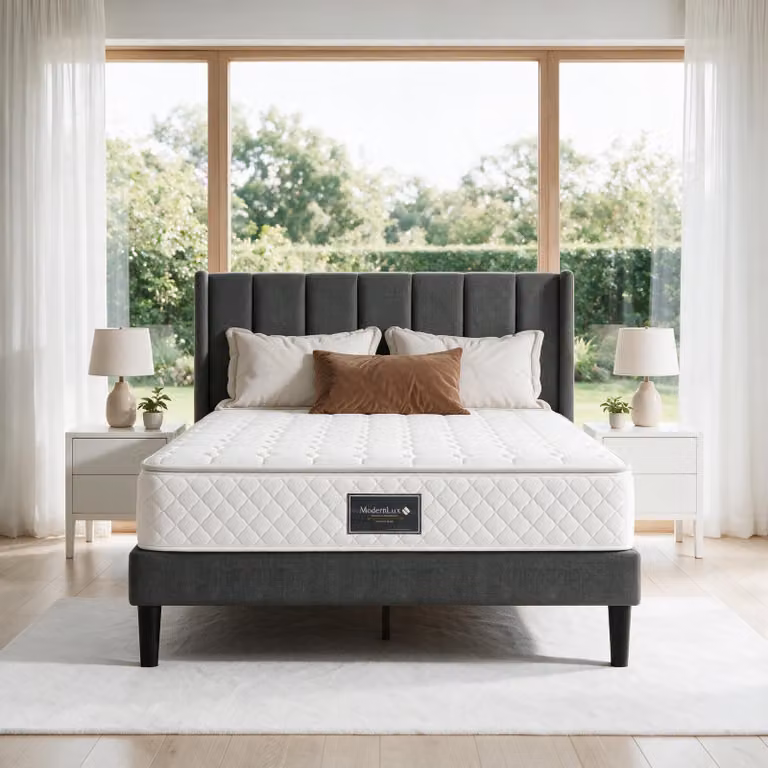 Materassi INONEFT, dimensioni 140x200 cm, altezza 25 cm, materasso a molle insacchettate H3, materasso in schiuma fredda a 7 zone, schiuma comfort, comfort ortopedico