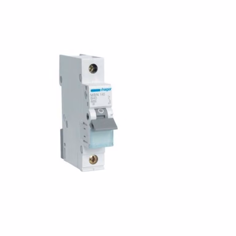 Interruttore miniaturizzato Hager a 1 polo B-40A, 6kA MBN140