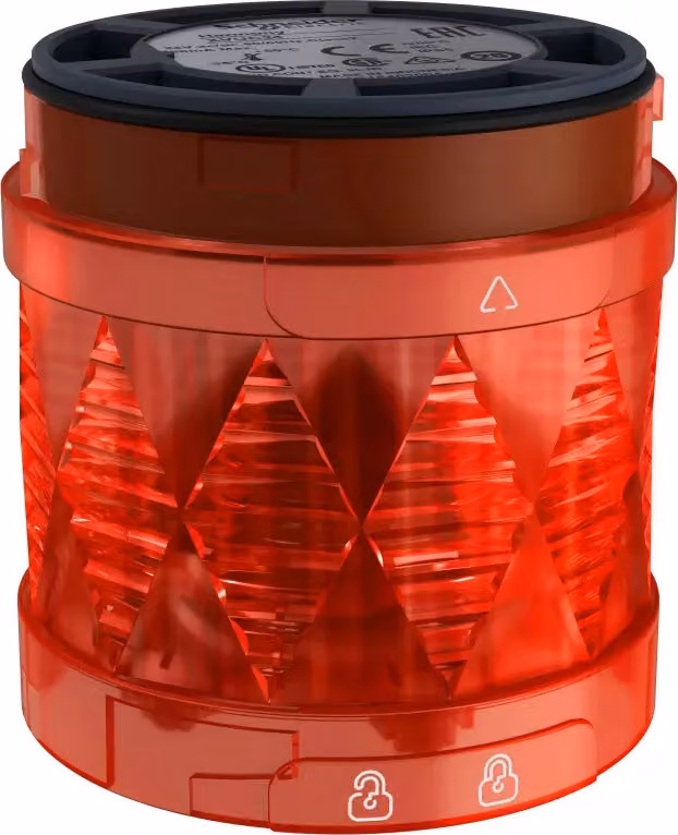 Elemento luminoso Schneider Electric, Harmony XVU, modulare, 60 mm, LED, rosso, lampeggiante, IP65, 24 V CA/CC XVUC44