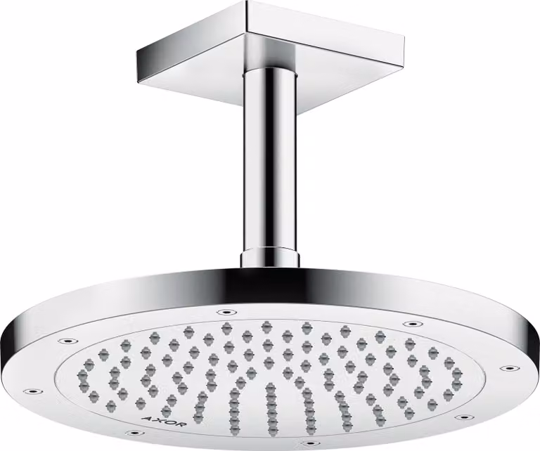hansgrohe AXOR ShowerSolutions raccord de plafond, carré, 100mm, 26437000, 26437000