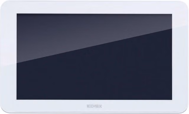 Schermo supplementare per videocitofono Vimar K40957 con connessione WIFI, display TFT da 7 pollici touchscreen, colore bianco