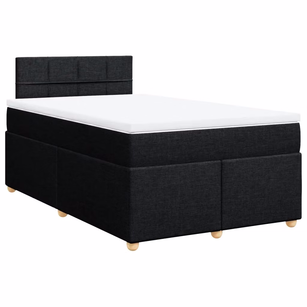 Letto Ibrido vidaXL con Materasso Nero e Struttura in Legno di Pino L/P: 120 x 190 cm – 2