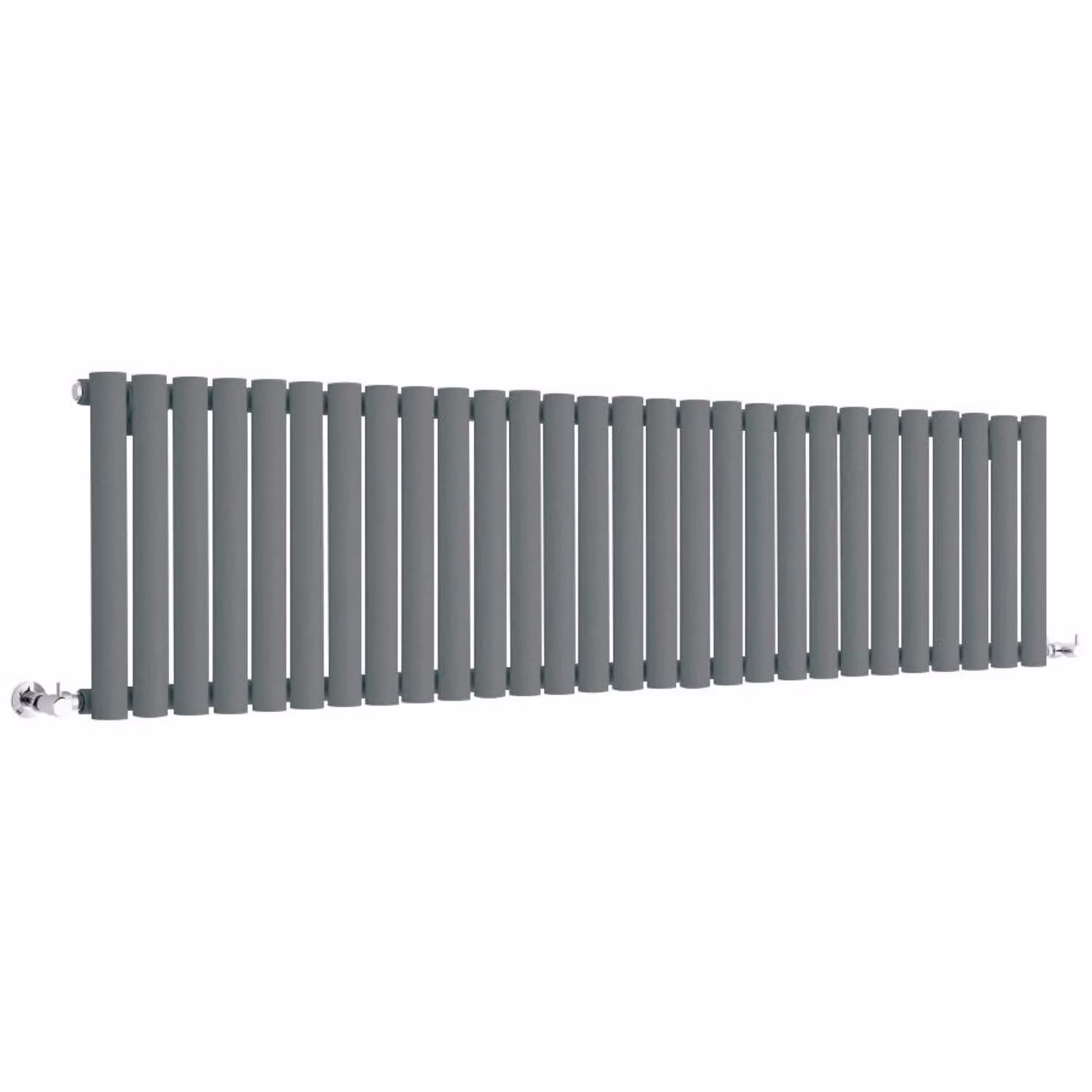 Radiatore Orizzontale Doppio Design Antracite 400x1647mm 900W - Alta Resa - Stile Moderno - Revive