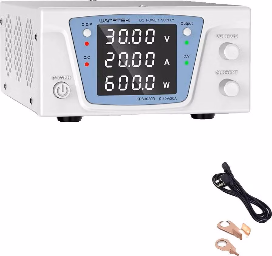 Alimentatore, tensione regolabile, corrente elevata, KPS3020D 30V 20A