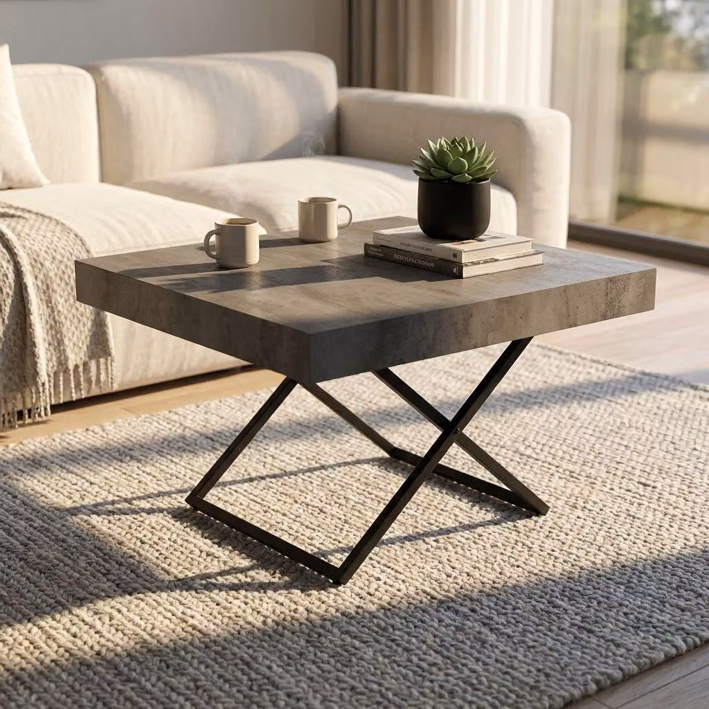 Milani Home - tavolo da pranzo trasformabile 80 x 120/170/220 x 30/77 cm, antracite, metallo