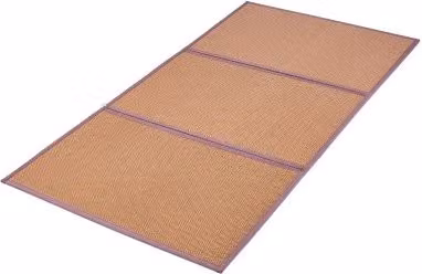 Materasso Tatami Pieghevole VEVOR in Rattan Beige, Futon da Pavimento con Retro Antiscivolo, L/P/H: 203,2 x 99 x 1,3 cm