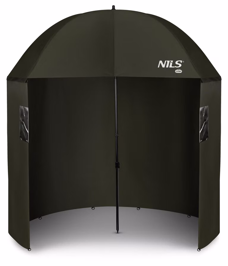 NC4702 Ombrello da pesca con protezione laterale, marca Nils Camp
